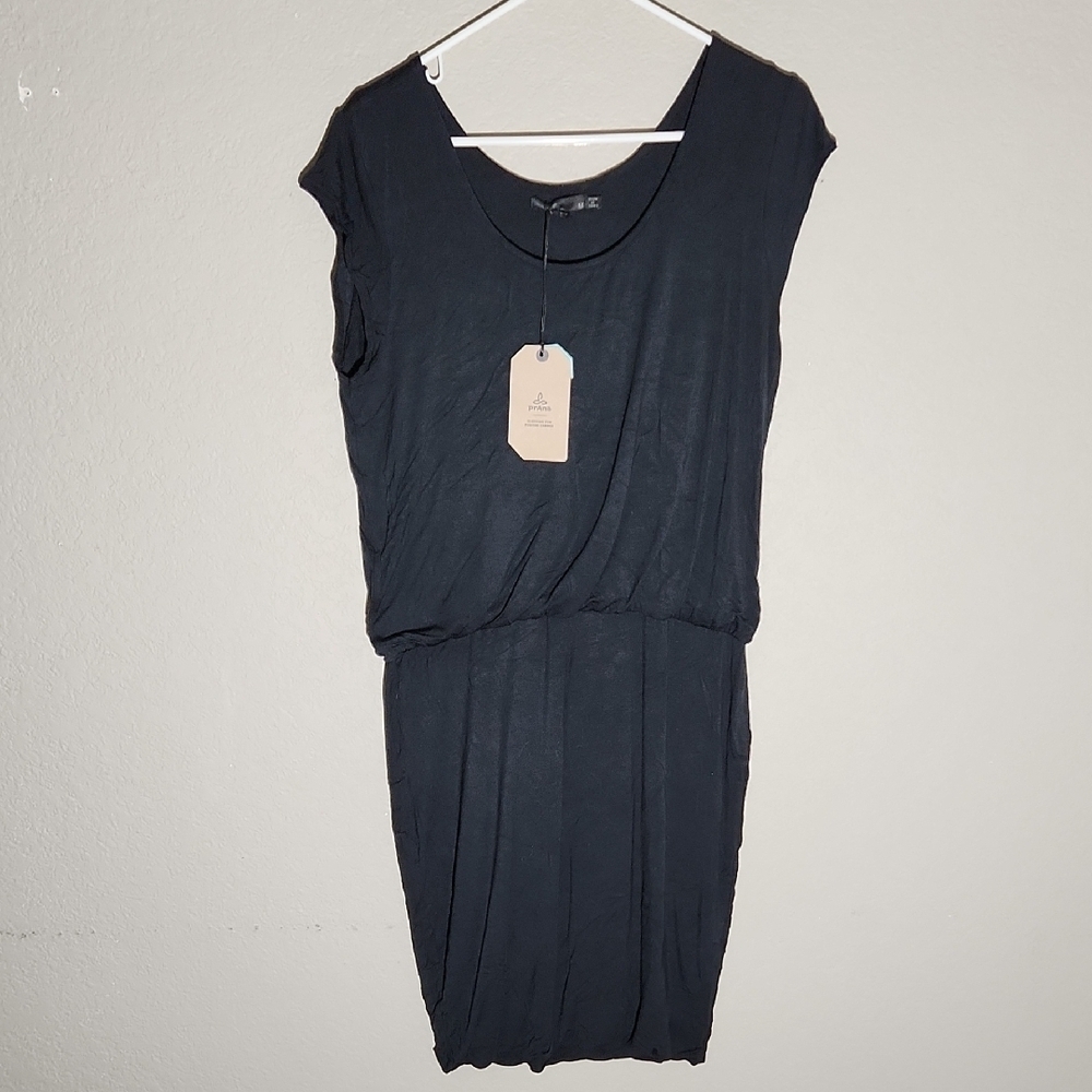 Prana Norma Dress size M back bubble spring dress new